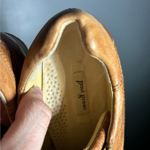 Paul Green Cage Leather Sneakers Womens Size 7 - Picture 5 of 6